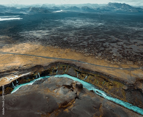 Wallpaper Mural Aerial Landscape of Iceland Torontodigital.ca