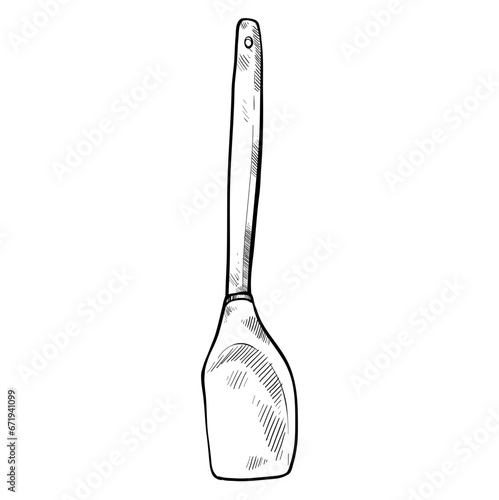 spatula handdrawn illustration