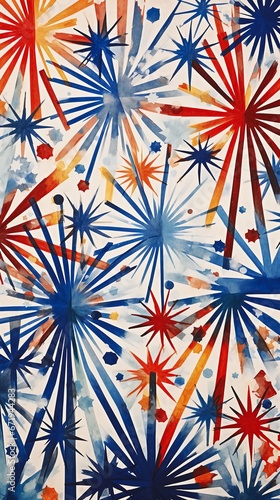 closeup fireworks stars ink splashes feminist portrait princess patriotism blossoming rhythm sprigger photo