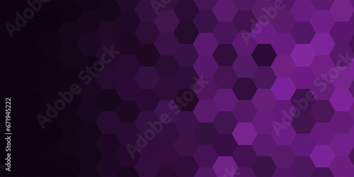 abstract purple geometric hexagon background