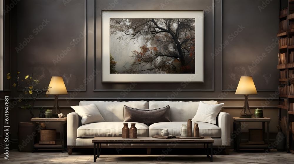 empty wall with white and gray frame, in the style of charles spencelayh, uhd image, glossy finish, light white and dark black, solarizing master, cardboard, simple and elegant style empty wall with white and gray frame, in the style of charles spencelayh, uhd image, glossy finish, light white and dark black, solarizing master, cardboard, simple and elegant style