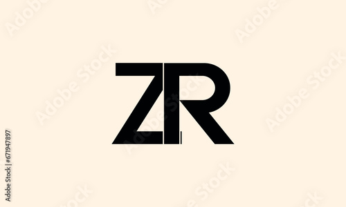 ZR, RZ, Abstract Letters Logo