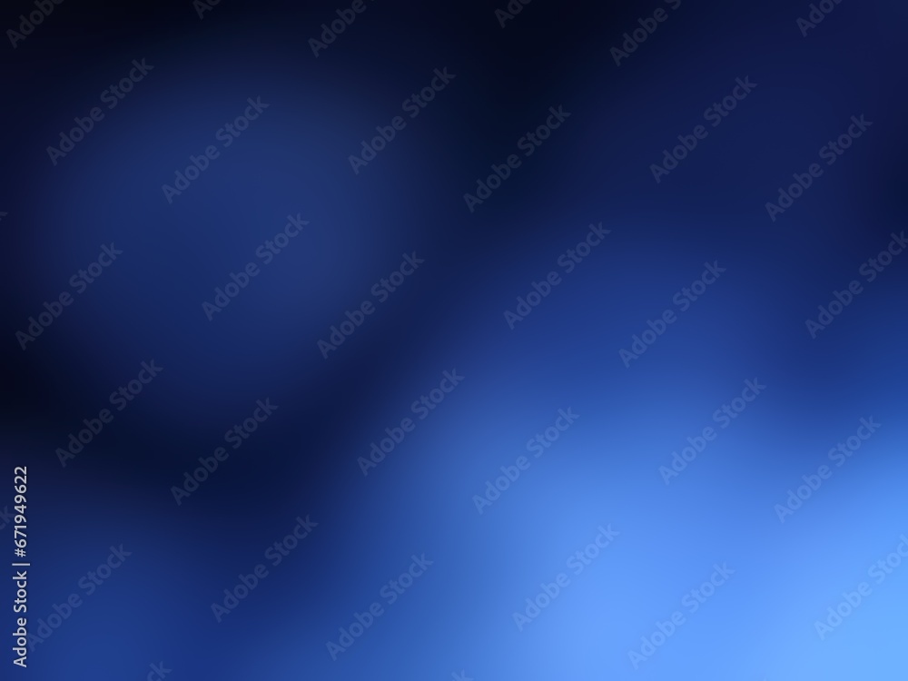Obraz premium Abstract blurred background image of blue color gradient used as an illustration. Designing posters or advertisements.