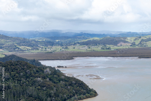 St Paul Rock Track on the rainy day  Dramatic Cliffs and Coastal Beauty in Whangaroa  Northland  New Zealand