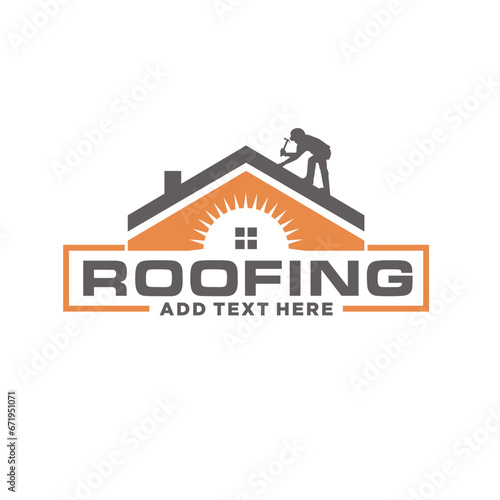 Roof repair and maintenance logo 