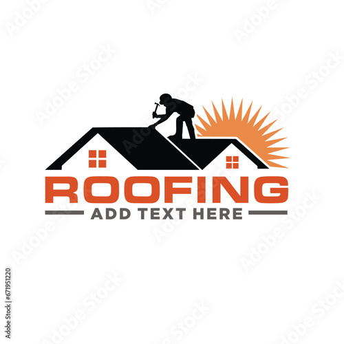 Roof repair and maintenance logo 