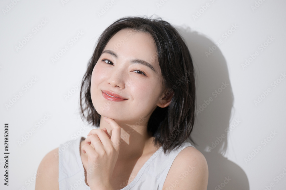 Woman smiling Young woman beauty image Close-up of face Woman smiling Young woman beauty image Close-up of face