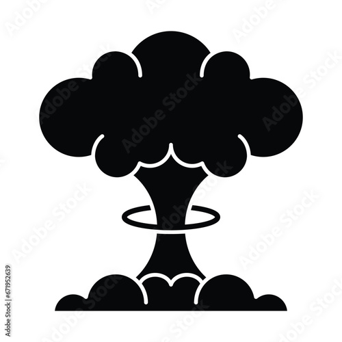 Bomb explosion icon vector on trendy design