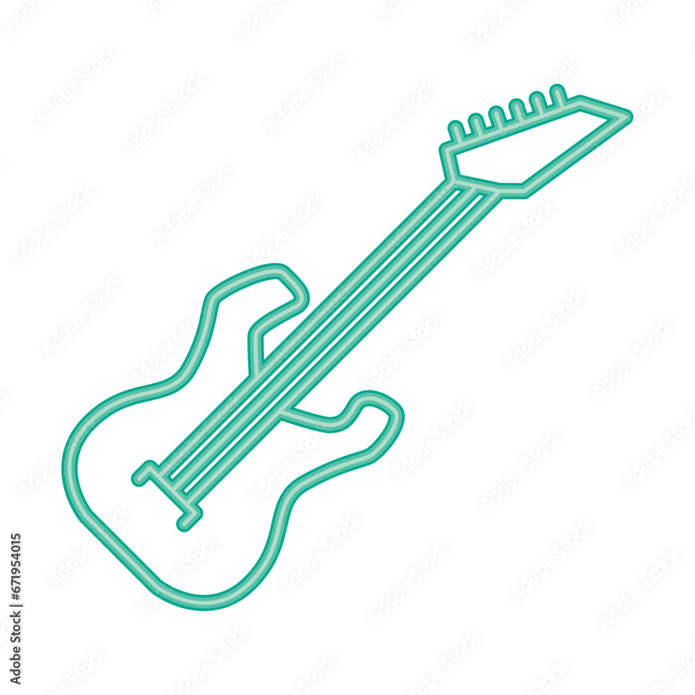 neon music electric guitar neon music electric guitar
