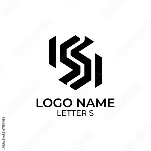 Letter s logo design. A stylish and professional logo featuring the letter 'S,' perfect for branding purposes. Monogram logo.