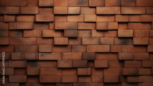 wooden bricks wall background