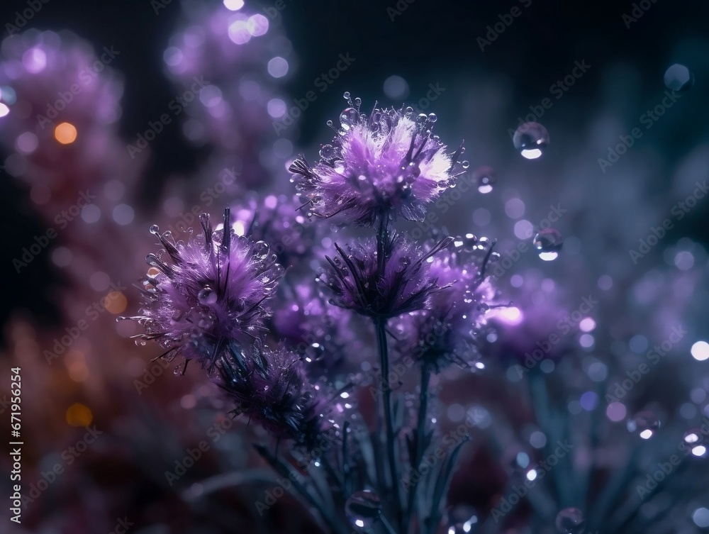 Lavender flower made of crystals Lavender flower made of crystals