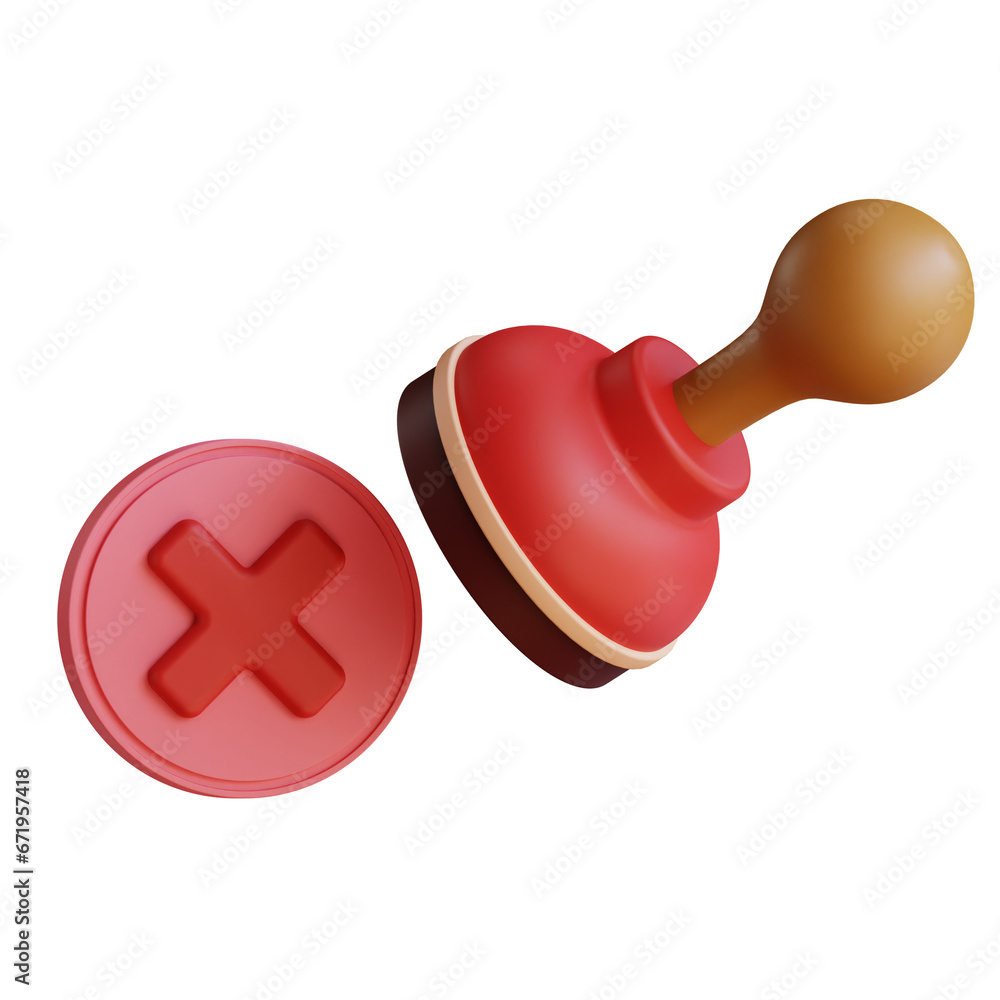 3d icon rejected illustration with isolated design 3d icon rejected illustration with isolated design