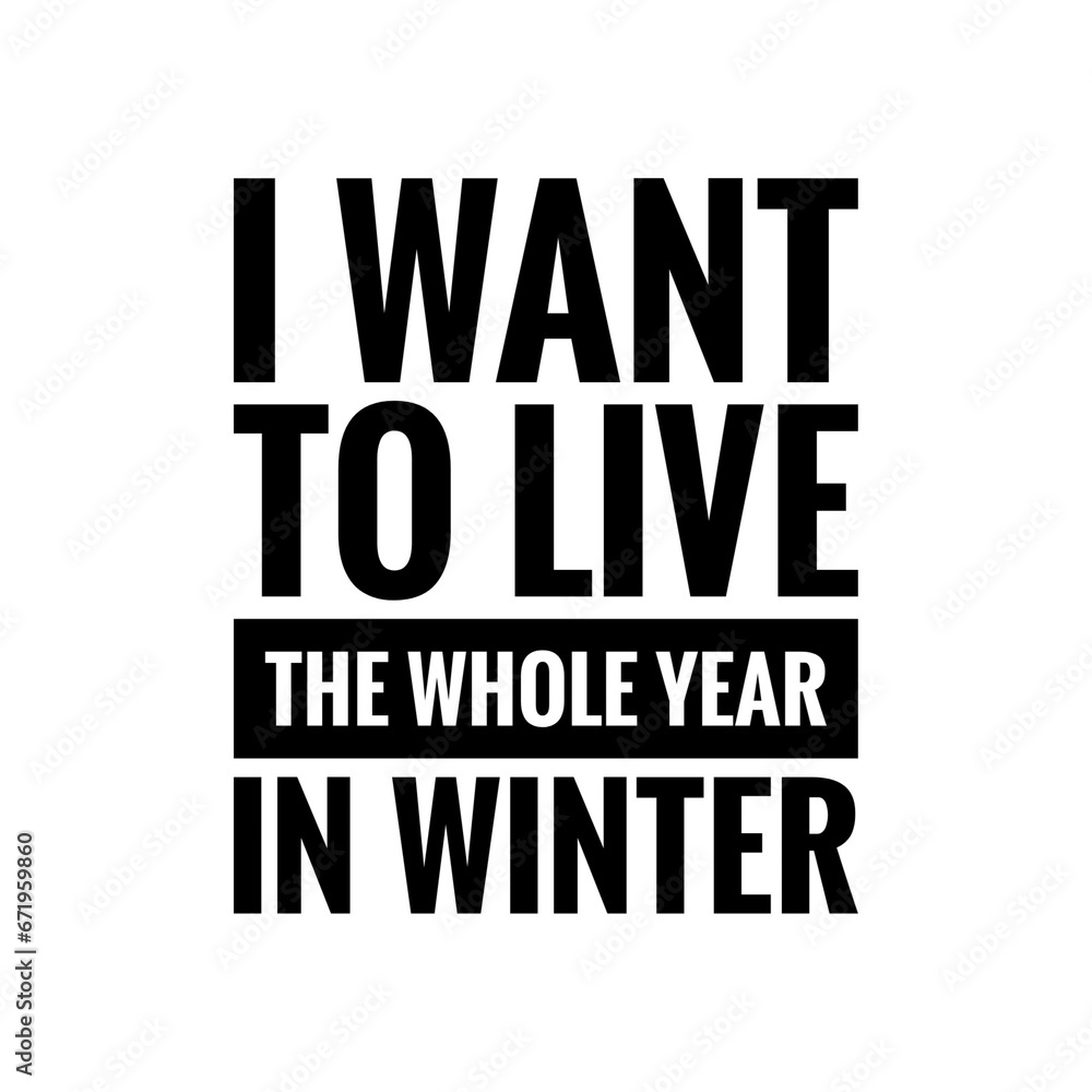 Winter Quote Illustration Winter Quote Illustration