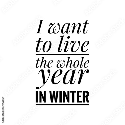 Winter Quote Illustration