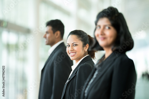 Happy Indian business team.