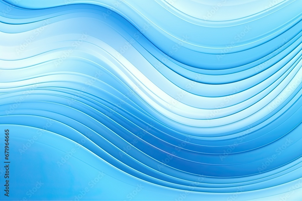 Fototapeta premium Azure Ripples: Captivating Abstract Blue Wave Digital Image for Design Elements.