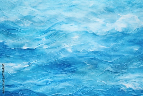 Blue Wave Veil: Abstract Azure Current Digital Image