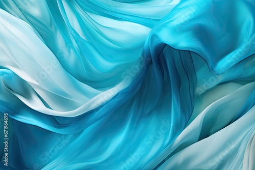 Azure Folds: High-Resolution Aqua Abstract Background