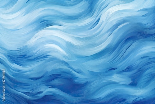 Azure Waves: Blue Abstract Background With Wave or Veil Texture