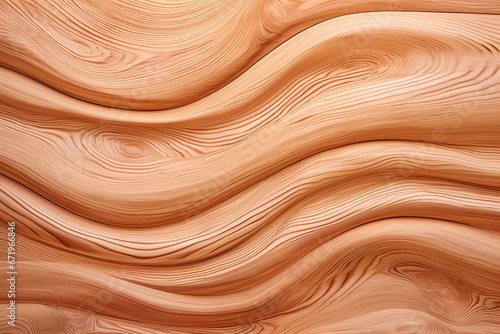 Cedar Curves: Captivating Wood Wall with Curved Texture Background © Michael