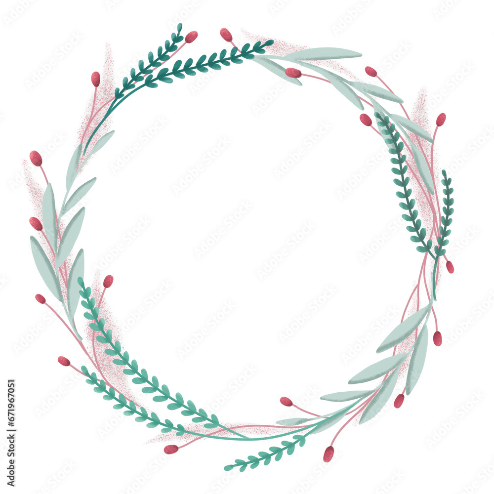 Red green floral frame border arrangement Red green floral frame border arrangement