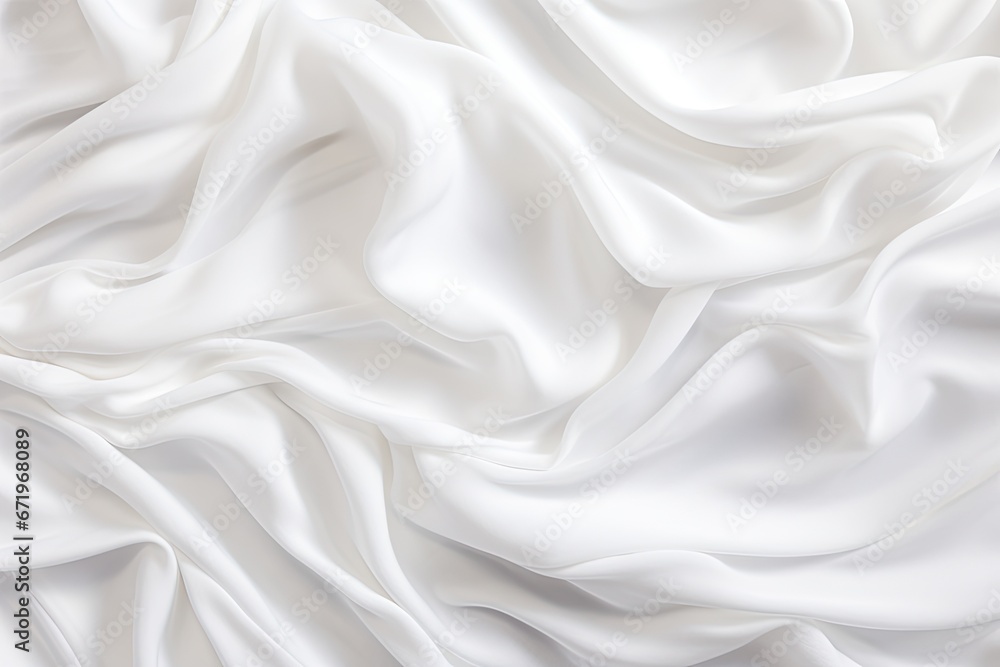 Cotton Wave: Soft Flow and White Fabric Texture Background Cotton Wave: Soft Flow and White Fabric Texture Background