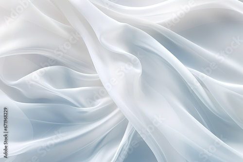Crystal Cascade: Abstract Soft Waves of Fabric Background