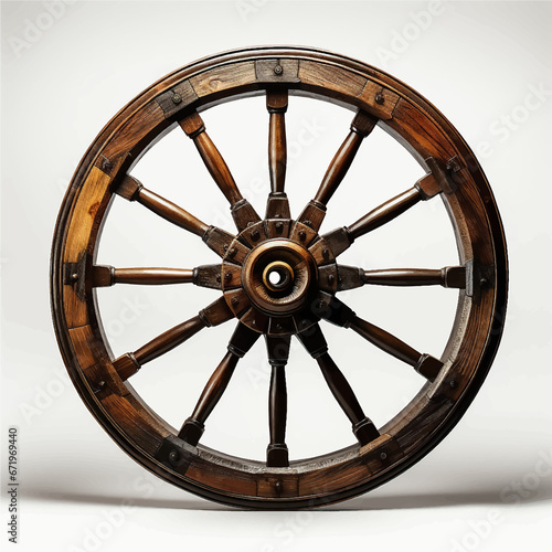 wheel old antique wooden vintage wood wagon cart rustic round retro carriage transportation country photo