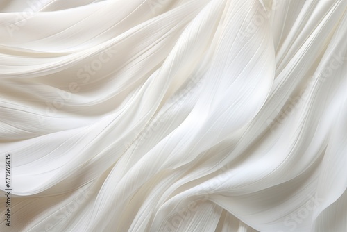 Feathered Fabric: Soft Waves