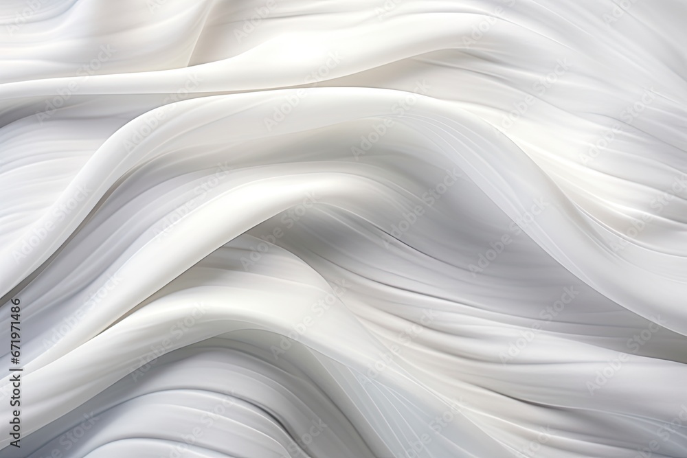 Obraz premium Lunar Elegance: A Smooth, Abstract White Fabric Background