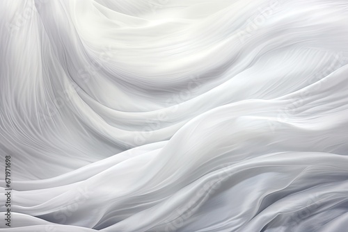 Lunar Silk: White Gray Satin Texture Panorama 