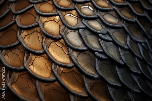Close up of snake skin texture background. This is a 3d render illustration, Macro photograph of the patterns and textures, AI Generated