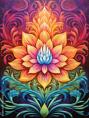Psychedelic Poster Art  Twist up Your Space with Decor