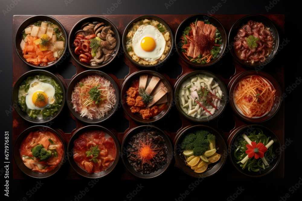 Sukiyaki full set, luxury food on table Sukiyaki full set, luxury food on table