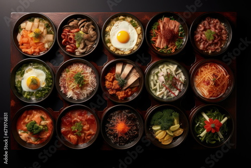 Sukiyaki full set, luxury food on table