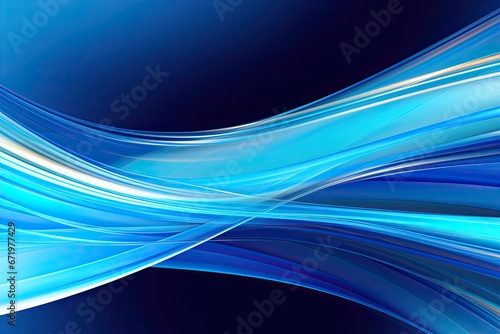 Sapphire Swoosh  Dynamic Blue Stripes Motion Digital Image