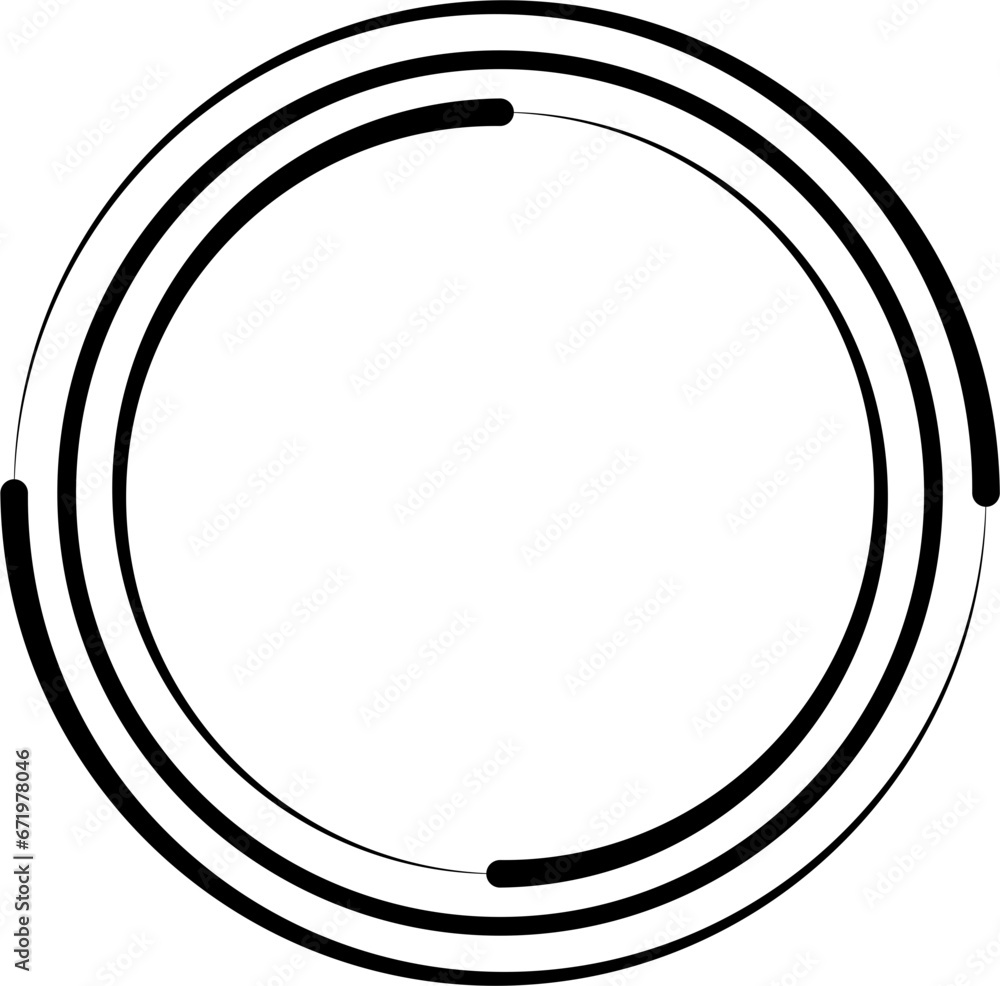 Circle Line Frame Border Design Element Vector Circle Line Frame Border Design Element Vector