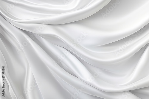 Snow Drift Satin: A White Gray Satin Texture Background