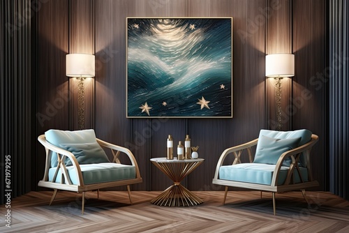 Starlight Surf: Abstract Ocean Art | Natural Luxury at its Finest photo