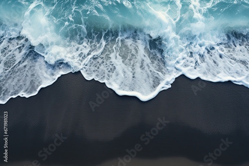 Velvet Shadow - Black Sand Beach Texture Background