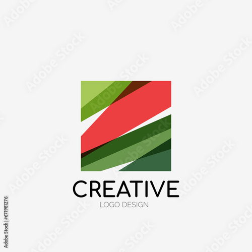 Modern abstract logo design. Geometric vector art. Clean overlapping lines and abstract shapes. Perfect for modern brand Free Download Modern abstract logo design. Geometric vector art. Clean overlapping lines and abstract shapes. Perfect for modern brand - GFXLoad
