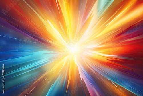 Vortex Lumina: Brilliant Colorful Rays in an Abstract Background