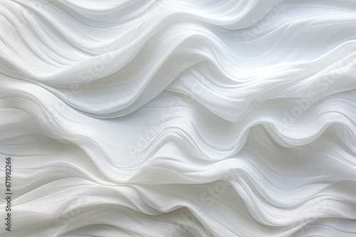 Weaving Waves: Abstract White Fabric Texture with Soft Motion
