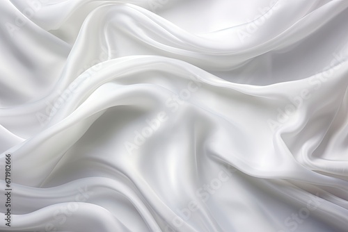 Whispering Waves: Soft Waves on White Background