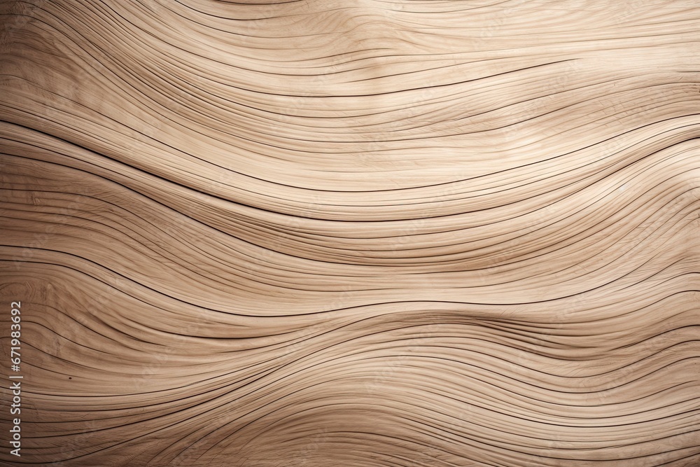 Wooden Wisp: Curved Wood Wall Background with Textured Charm Wooden Wisp: Curved Wood Wall Background with Textured Charm