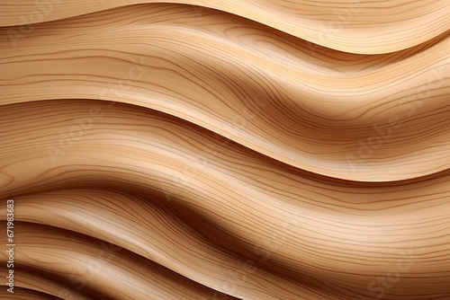 Wooden Wave: Curved Wall Texture Background in Exquisite Detail