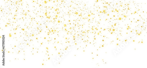 elegance gold sparkles on an isolated transparent background