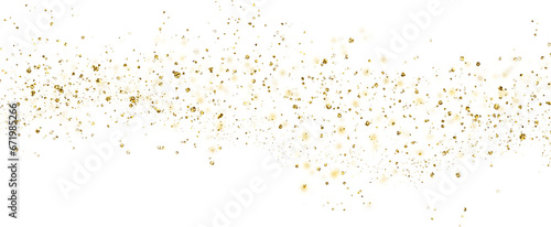 beautiful gold sparkles on an transparent background