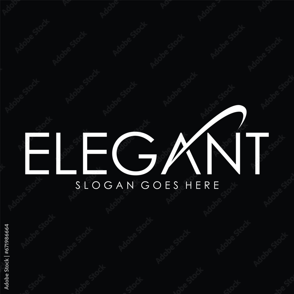 Fototapeta premium Elegant editable text effect template use for logo and business brand
